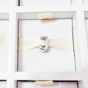 925 Sterling Silver Letter J Charm Bead Fits Pandora Charm Bracelets And Bangles